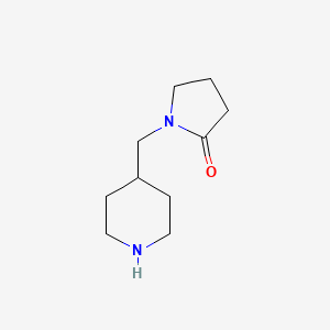 molecular formula C10H18N2O B2744807 1-(Piperidin-4-ylmethyl)pyrrolidin-2-one CAS No. 139726-90-2