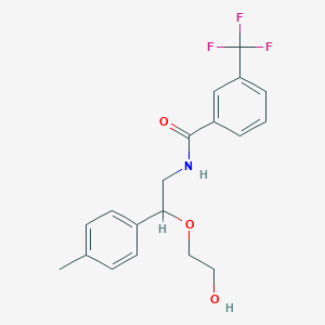 molecular formula C19H20F3NO3 B2744811 N-(2-(2-羟基乙氧基)-2-(对甲苯基)乙基)-3-(三氟甲基)苯甲酰胺 CAS No. 1795302-05-4