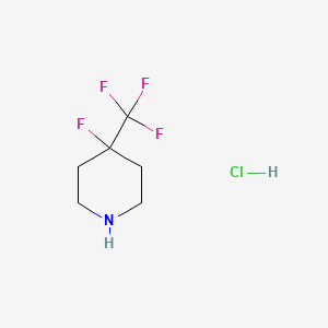 4-Fluoro-4-(trifluoromethyl)piperidine;hydrochloride