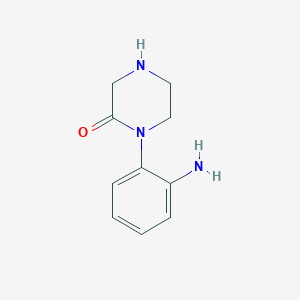 molecular formula C10H13N3O B2744830 1-(2-Aminophenyl)piperazin-2-one CAS No. 1507493-04-0