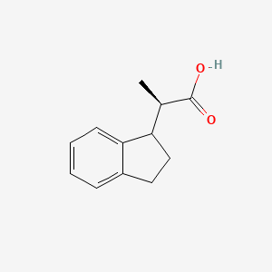 (2R)-2-(2,3-Dihydro-1H-inden-1-yl)propanoic acid