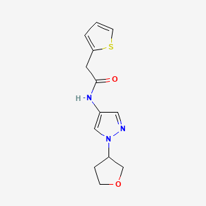 B2744845 N-(1-(tetrahydrofuran-3-yl)-1H-pyrazol-4-yl)-2-(thiophen-2-yl)acetamide CAS No. 1797318-43-4