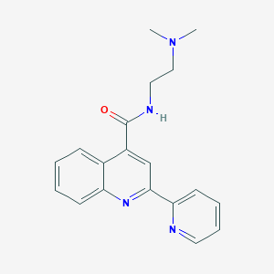 molecular formula C19H20N4O B2744868 N-[2-(dimethylamino)ethyl]-2-(pyridin-2-yl)quinoline-4-carboxamide CAS No. 879918-77-1