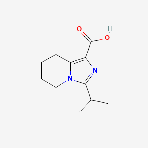 molecular formula C11H16N2O2 B2744897 3-丙酮-2-基-5,6,7,8-四氢咪唑并[1,5-a]吡啶-1-羧酸 CAS No. 1510467-54-5
