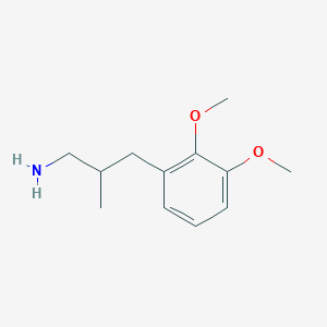 molecular formula C12H19NO2 B2744914 3-(2,3-Dimethoxyphenyl)-2-methylpropan-1-amine CAS No. 2248416-16-0