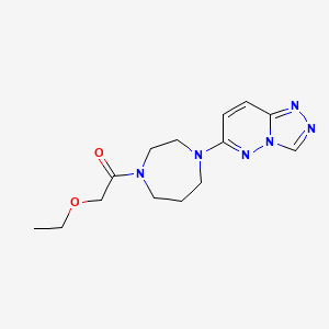 molecular formula C14H20N6O2 B2744944 2-Ethoxy-1-[4-([1,2,4]triazolo[4,3-b]pyridazin-6-yl)-1,4-diazepan-1-yl]ethanone CAS No. 2379953-13-4