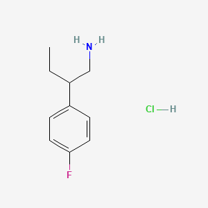 molecular formula C10H15ClFN B2744958 2-(4-Fluorophenyl)butan-1-amine hydrochloride CAS No. 1987340-50-0