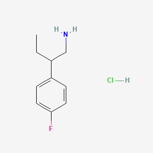 molecular formula C10H15ClFN B2744958 2-(4-氟苯基)丁基胺盐酸盐 CAS No. 1987340-50-0