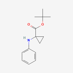 molecular formula C14H19NO2 B2744962 Tert-butyl 1-anilinocyclopropane-1-carboxylate CAS No. 2248322-57-6