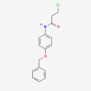 N-[4-(benzyloxy)phenyl]-3-chloropropanamide