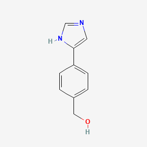 molecular formula C10H10N2O B2744973 [4-(1H-Imidazol-4-yl)phenyl]methanol CAS No. 328547-42-8