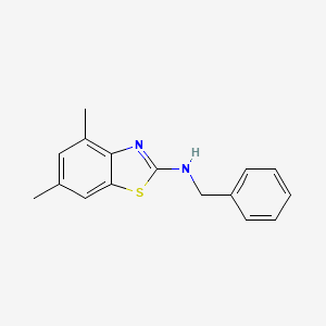 molecular formula C16H16N2S B2744977 N-benzyl-4,6-dimethyl-1,3-benzothiazol-2-amine CAS No. 748777-75-5