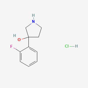 3-(2-Fluorophenyl)pyrrolidin-3-ol hydrochloride