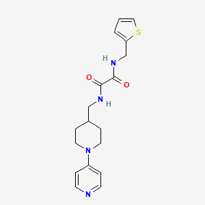molecular formula C18H22N4O2S B2744989 N1-((1-(pyridin-4-yl)piperidin-4-yl)methyl)-N2-(thiophen-2-ylmethyl)oxalamide CAS No. 2034587-25-0