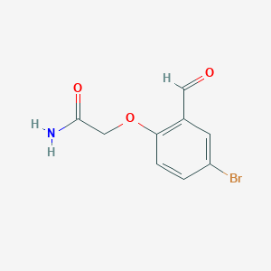 molecular formula C9H8BrNO3 B2744990 2-(4-Bromo-2-formylphenoxy)acetamide CAS No. 515832-69-6