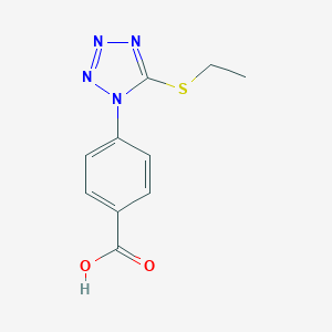 4-[5-(ethylsulfanyl)-1H-tetrazol-1-yl]benzoic acid