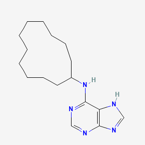 molecular formula C17H27N5 B2745012 N-cyclododecyl-9H-purin-6-amine CAS No. 537666-93-6