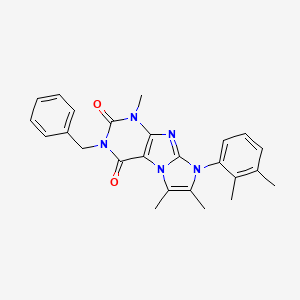 molecular formula C25H25N5O2 B2745023 3-苄基-8-(2,3-二甲基苯基)-1,6,7-三甲基-1H-咪唑并[2,1-f]嘧啶-2,4(3H,8H)-二酮 CAS No. 904372-25-4