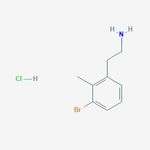 molecular formula C9H13BrClN B2745031 2-(3-溴-2-甲基苯基)乙胺；盐酸盐 CAS No. 2413903-58-7