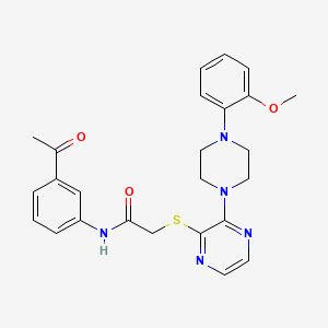 molecular formula C25H27N5O3S B2745038 2-(3,4-二甲基苯基)-3-酮-N-(2-苯乙基)-3,5-二氢-2H-吡唑并[4,3-c]喹啉-8-甲酰胺 CAS No. 1115867-11-2