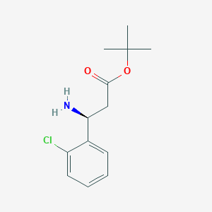 molecular formula C13H18ClNO2 B2745050 Tert-butyl (3S)-3-amino-3-(2-chlorophenyl)propanoate CAS No. 2248183-93-7