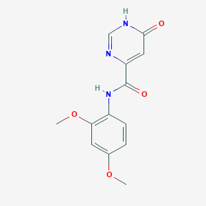 molecular formula C13H13N3O4 B2745072 N-(2,4-dimethoxyphenyl)-6-hydroxypyrimidine-4-carboxamide CAS No. 2034233-16-2
