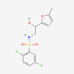molecular formula C13H13Cl2NO4S B2745074 2,5-dichloro-N-(2-hydroxy-2-(5-methylfuran-2-yl)ethyl)benzenesulfonamide CAS No. 1226449-81-5