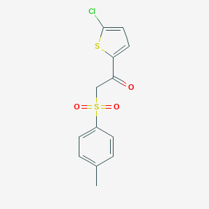 molecular formula C13H11ClO3S2 B274508 1-(5-Chlorothiophen-2-yl)-2-[(4-methylphenyl)sulfonyl]ethanone 