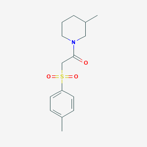 molecular formula C15H21NO3S B274509 2-[(4-Methylphenyl)sulfonyl]-1-(3-methylpiperidin-1-yl)ethanone 