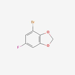 molecular formula C7H4BrFO2 B2745108 4-溴-6-氟-1,3-苯并二噁杂环 CAS No. 1427395-88-7