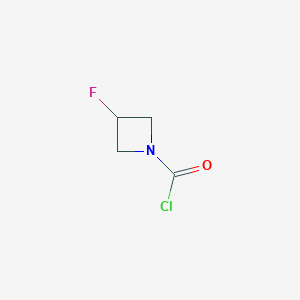 molecular formula C4H5ClFNO B2745116 3-Fluoroazetidine-1-carbonyl chloride CAS No. 2287285-33-8
