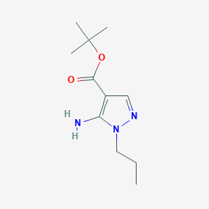 molecular formula C11H19N3O2 B2745119 Tert-butyl 5-amino-1-propylpyrazole-4-carboxylate CAS No. 2248388-69-2
