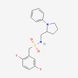 1-(2,5-difluorophenyl)-N-((1-phenylpyrrolidin-2-yl)methyl)methanesulfonamide