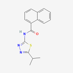 molecular formula C16H15N3OS B2745130 N-(5-异丙基-1,3,4-噻二唑-2-基)-1-萘酰胺 CAS No. 392243-25-3