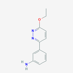 molecular formula C12H13N3O B2745134 3-(6-乙氧基吡啶-3-基)苯胺 CAS No. 1286714-35-9
