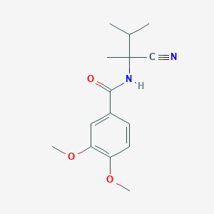 molecular formula C15H20N2O3 B2745137 N-(1-cyano-1,2-dimethylpropyl)-3,4-dimethoxybenzamide CAS No. 1110875-60-9