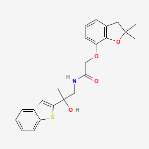 N-(2-(benzo[b]thiophen-2-yl)-2-hydroxypropyl)-2-((2,2-dimethyl-2,3-dihydrobenzofuran-7-yl)oxy)acetamide