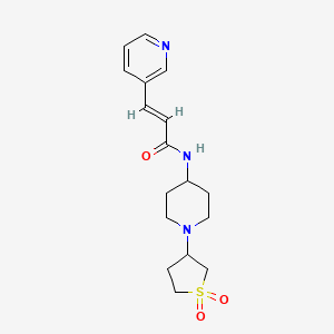 (E)-N-(1-(1,1-dioxidotetrahydrothiophen-3-yl)piperidin-4-yl)-3-(pyridin-3-yl)acrylamide
