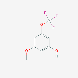 molecular formula C8H7F3O3 B2745157 3-Methoxy-5-(trifluoromethoxy)phenol CAS No. 1261752-88-8