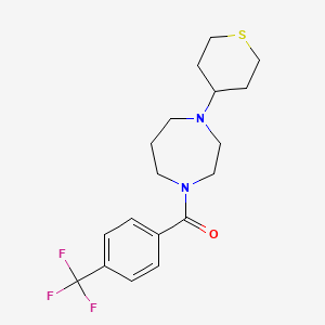 1-(Thian-4-yl)-4-[4-(trifluoromethyl)benzoyl]-1,4-diazepane