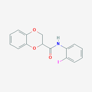molecular formula C15H12INO3 B2745195 N-(2-iodophenyl)-2,3-dihydro-1,4-benzodioxine-2-carboxamide CAS No. 868153-64-4
