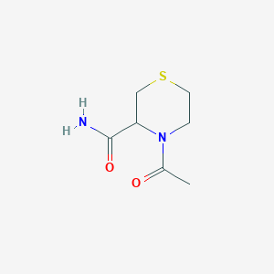 4-Acetylthiomorpholine-3-carboxamide