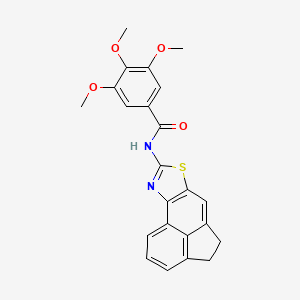 molecular formula C23H20N2O4S B2745242 N-(4,5-二氢-乙基-1,3-苯并噻唑-8-基)-3,4,5-三甲氧基苯甲酰胺 CAS No. 361172-78-3