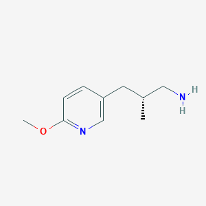 molecular formula C10H16N2O B2745252 (2R)-3-(6-Methoxypyridin-3-yl)-2-methylpropan-1-amine CAS No. 2248188-81-8