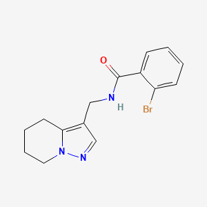 molecular formula C15H16BrN3O B2745253 2-bromo-N-((4,5,6,7-tetrahydropyrazolo[1,5-a]pyridin-3-yl)methyl)benzamide CAS No. 2034265-37-5