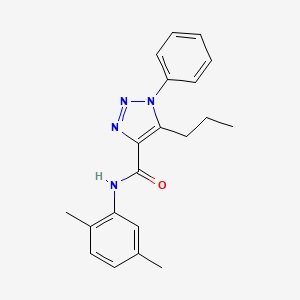molecular formula C20H22N4O B2745259 N-(2,5-二甲基苯基)-1-苯基-5-丙基-1H-1,2,3-三唑-4-甲酰胺 CAS No. 950241-62-0