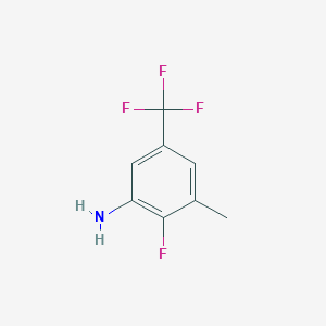 molecular formula C8H7F4N B2745276 2-氟-3-甲基-5-(三氟甲基)苯胺 CAS No. 1509586-85-9