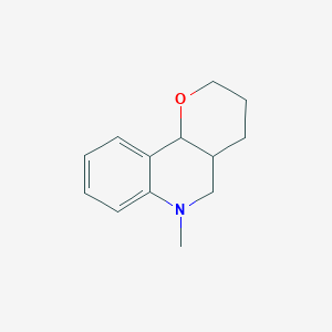 molecular formula C13H17NO B2745277 6-Methyl-3,4,4a,5,6,10b-hexahydro-2H-pyrano[3,2-c]quinoline CAS No. 165607-31-8