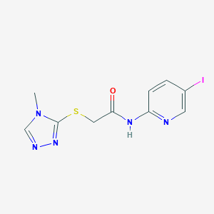 N-(5-iodopyridin-2-yl)-2-[(4-methyl-4H-1,2,4-triazol-3-yl)sulfanyl]acetamide