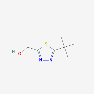 molecular formula C7H12N2OS B2745294 (5-Tert-butyl-1,3,4-thiadiazol-2-yl)methanol CAS No. 1256240-31-9